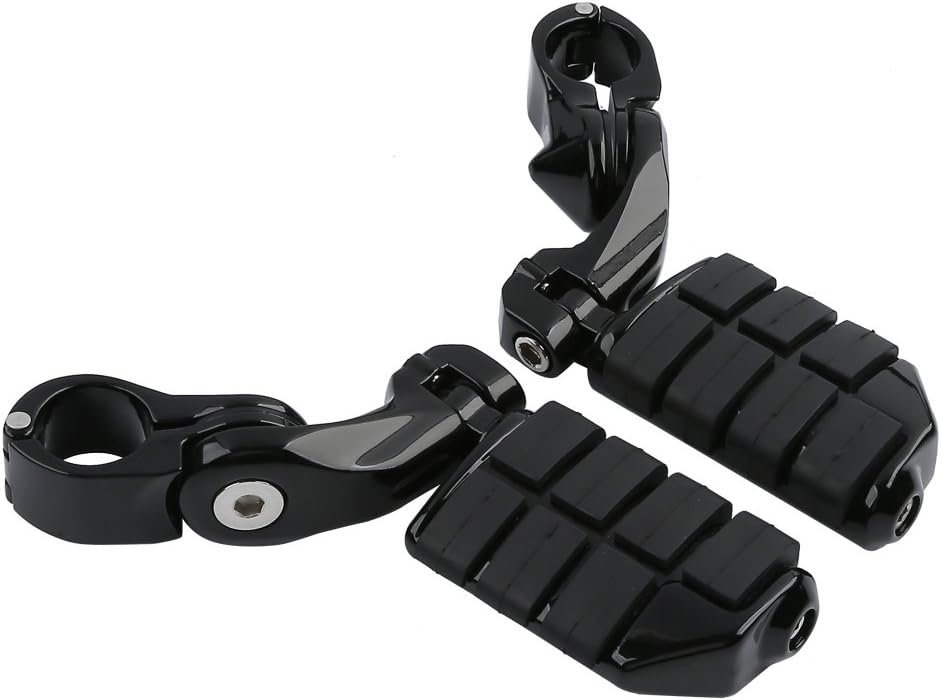 TCMT Juego de estriberas cortas para motocicleta, juego de soporte para reposapiés para Harley Touring Road King Street Glide Road Glide Electra