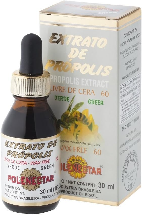 Brasil – Extracto de propóleos de abeja de alta calidad, sin cera, 60 (1.01 onzas líquidas), 4 paquetes