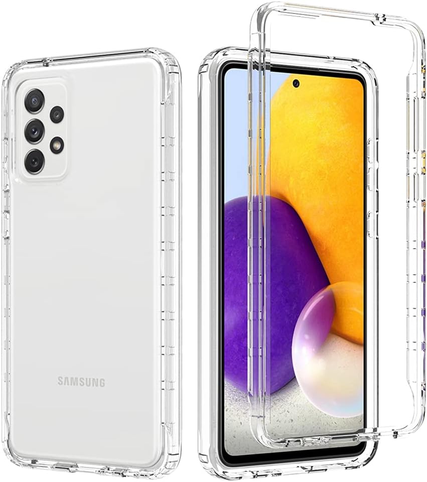 Funda para Galaxy A72 5GGalaxy A72 4G, Samsung A72 5G Funda para niñas y mujeres, transparente de cuerpo completo, a prueba de golpes, carcasa de