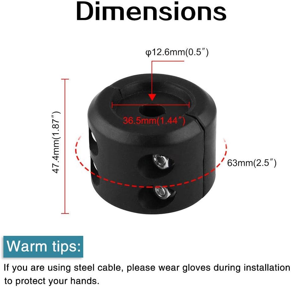 YZ-Room Tapón de gancho para cable de cabrestante, duradero y absorbente de golpes, accesorios de cabrestante para cables y cables sintéticos,