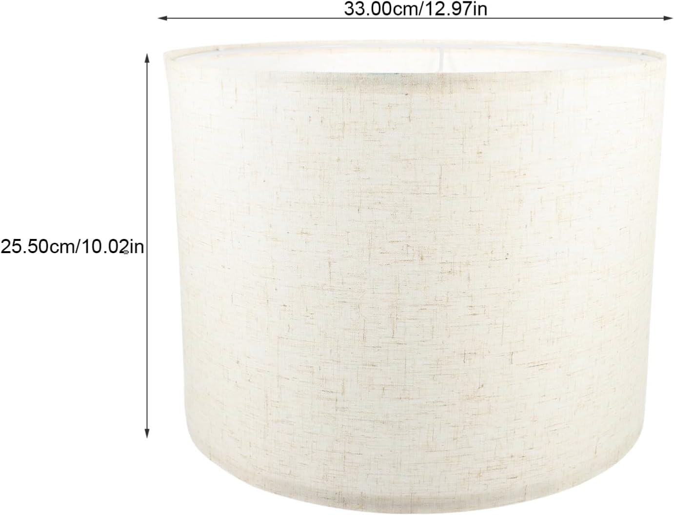 OSALADI Pantallas de lino para lámpara de mesa, lámpara de pie de tela beige, pantalla mediana para lámpara de mesa, lámpara de noche, lámpara de