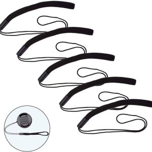 Paquete de 5 tapones elásticos para lentes que evitan que se pierda la tapa del objetivo, compatible con cámaras réflex digitales Paquete de 5 tapones elásticos para lentes que evitan que se pierda la tapa del objetivo, compatible con cámaras réflex digitales