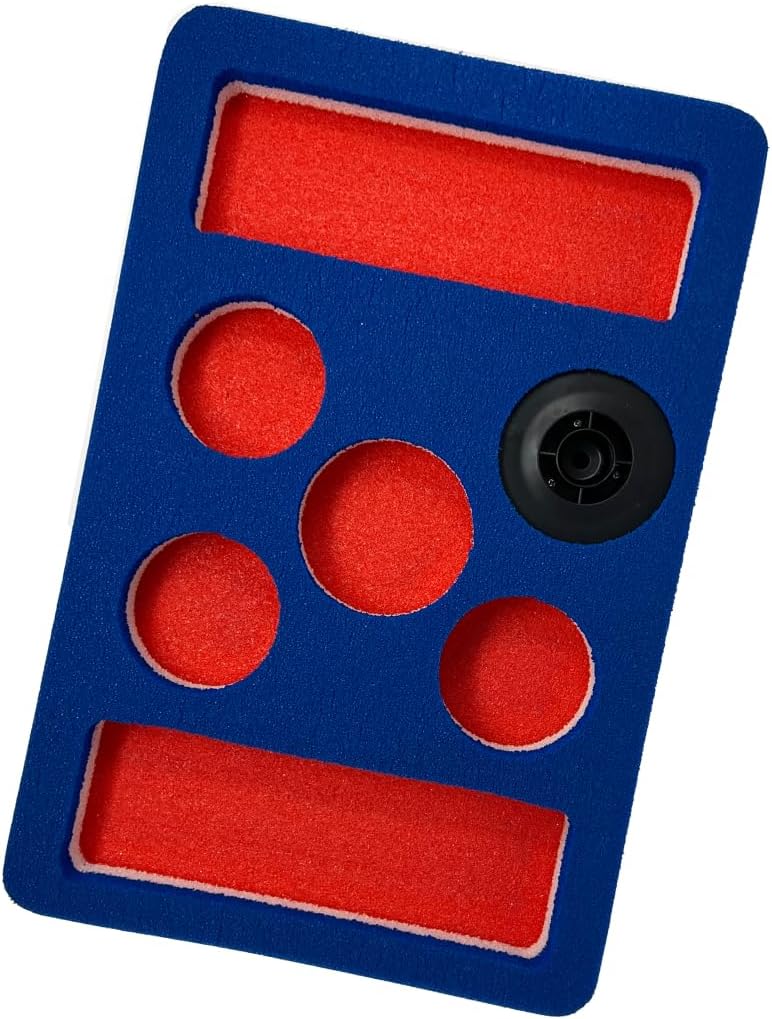 SOWKT – Soporte flotante para bebidas para piscinas y jacuzzis con ojales, flotadores de espuma para bebidas de piscina, capacidad para hasta 4