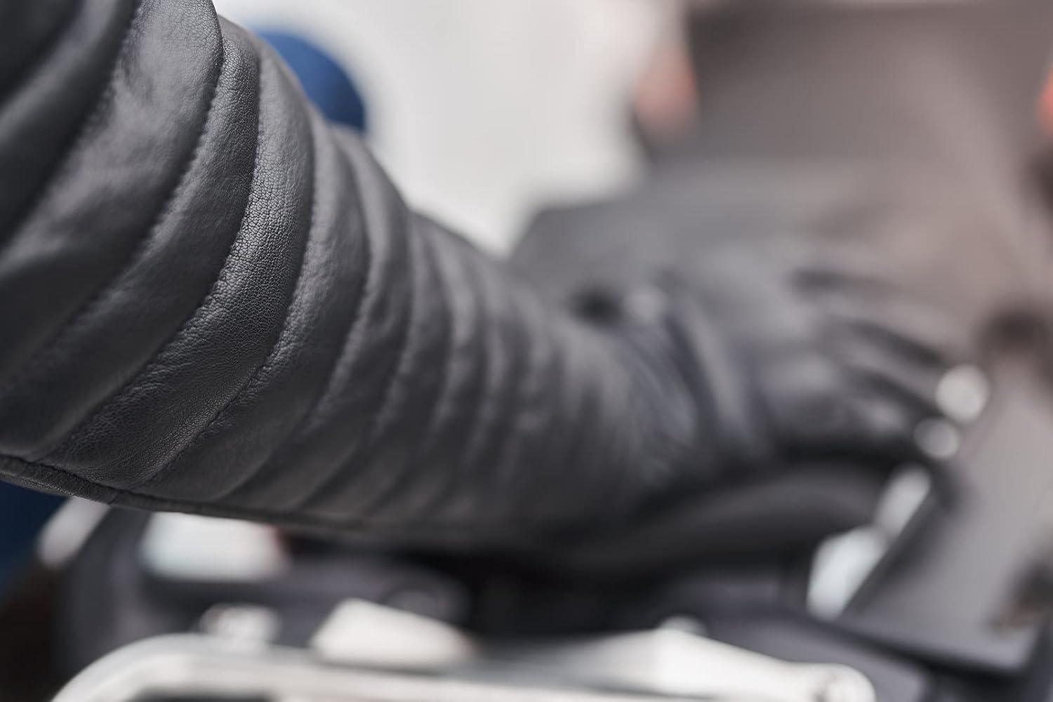 SHIMA WINCHESTER 2.0 – Chaqueta de motociclista clásica de cuero con espalda CE, hombros y codos