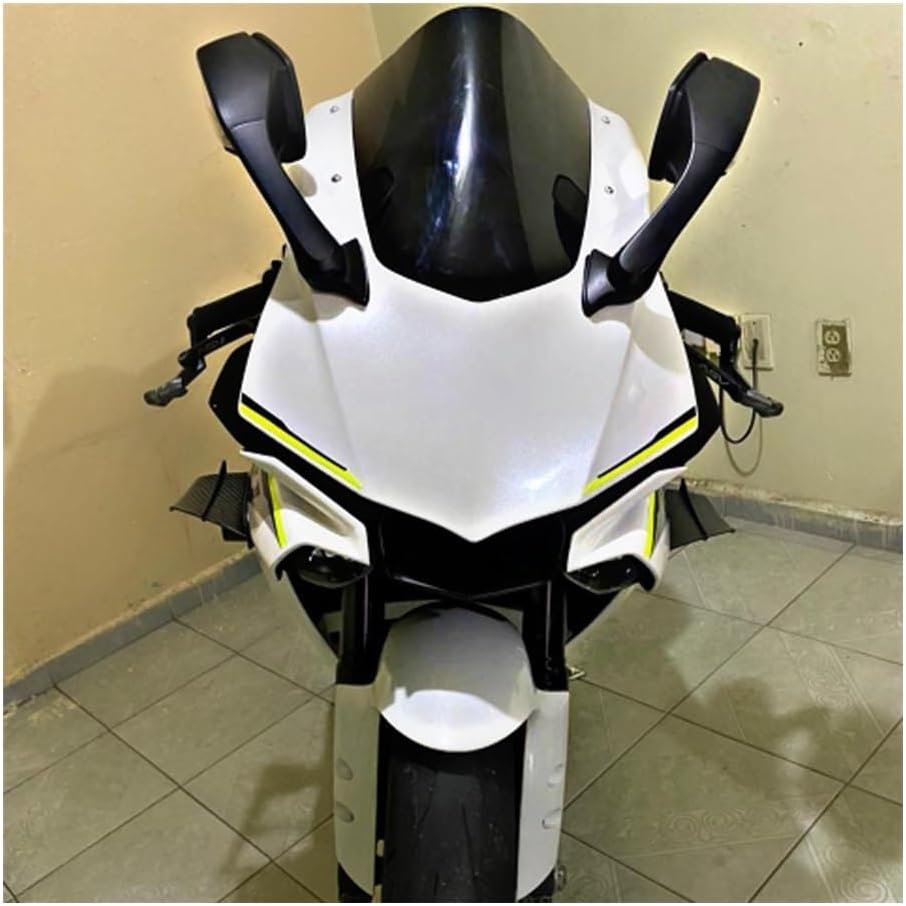 Alerón lateral de motocicleta, alerón de aleta lateral aerodinámica para Y&amaha YZF R1 R6 R25 para K&awasaki Ninja H2 H2R para B&MW S1000RR (color