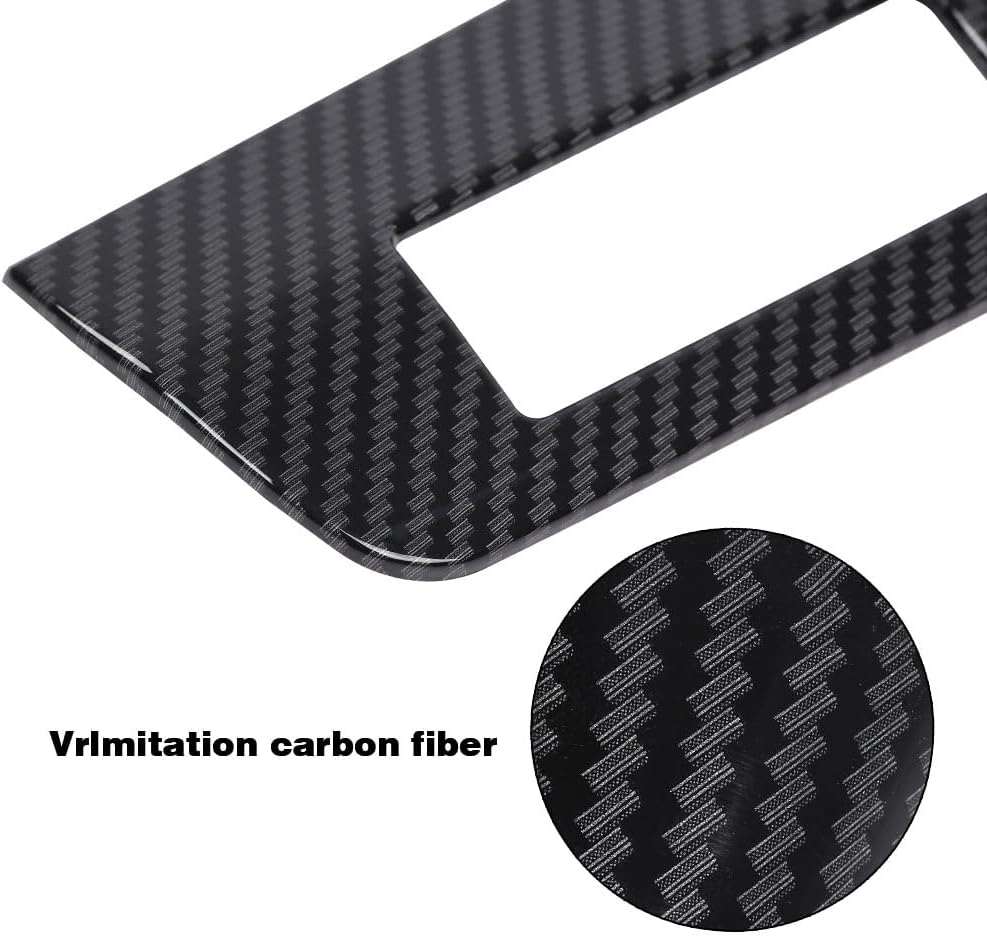Cubierta de panel de visualización de fibra de carbono compatible con Chevrolet Corvette C8 2020-2022