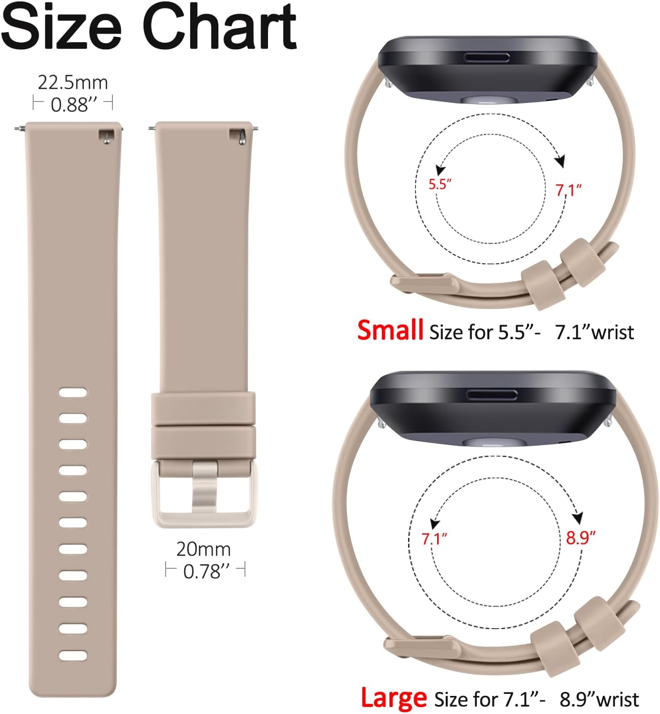Meliya Correas compatibles con Fitbit VersaVersa 2  Versa LiteVersa SE Classic Correa deportiva de silicona suave para mujeres y hombres