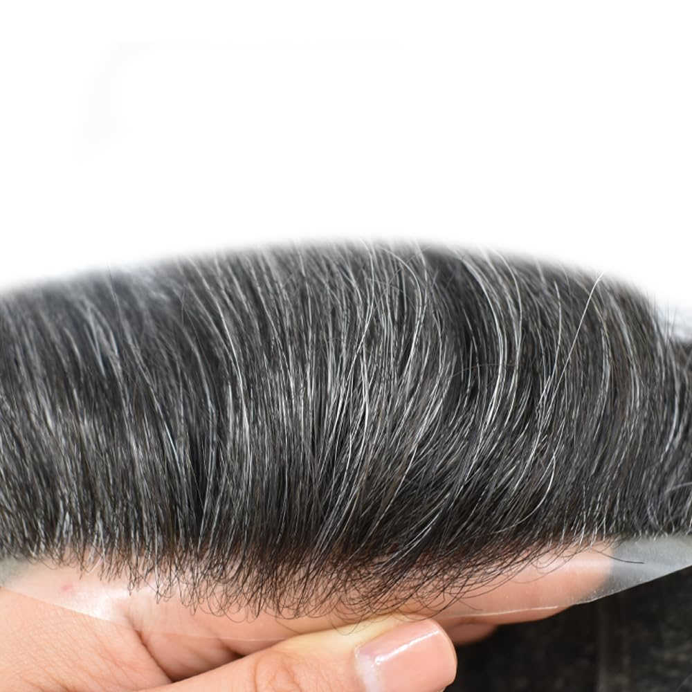 Toupee para hombres Piezas de cabello humano real Encaje suizo para hombres Toupee unidades de cabello humano europeo para hombres Hairpieces Hair