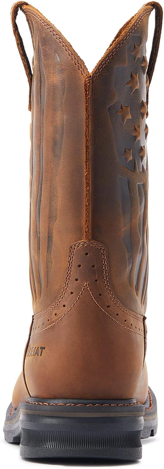ARIAT Sierra Shock Shield Patriot Botas de trabajo Western para hombre