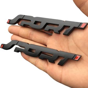 HUAPX – Paquete de 2 calcomanías deportivas de metal para guardabarros laterales de automóvil, emblema para maletero y maletero, compatibles con HUAPX – Paquete de 2 calcomanías deportivas de metal para guardabarros laterales de automóvil, emblema para maletero y maletero, compatibles con