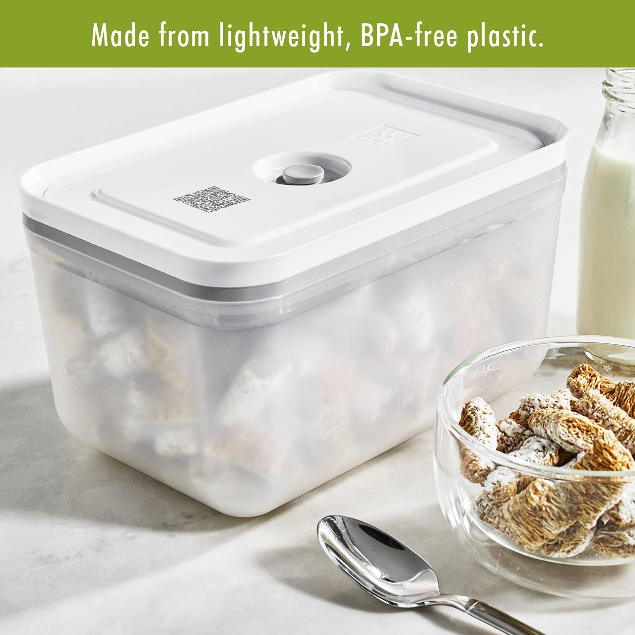 ZWILLING Recipiente hermético grande de almacenamiento de alimentos Fresh & Save, contenedor de preparación de comidas, sin BPA