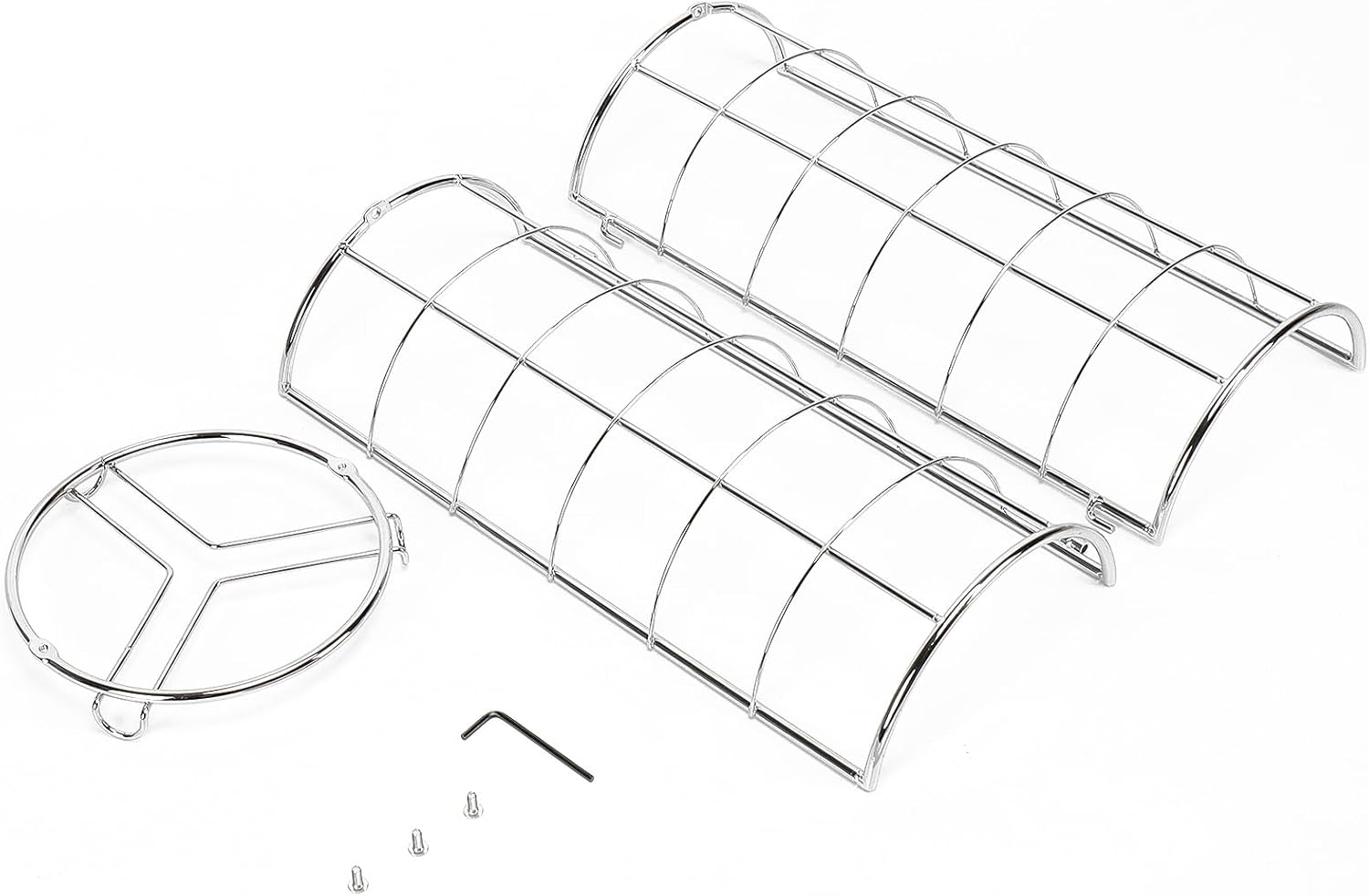NearMoon Soporte organizador de papel higiénico, almacenamiento de 3 rollos de papel higiénico, accesorio de baño de metal, soporte de rollo