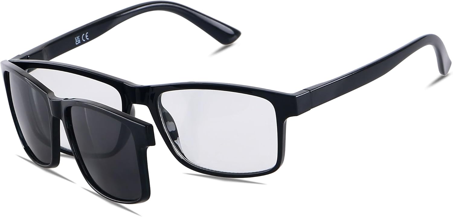 ANDWOOD Lentes de lectura polarizados con bloqueo de luz azul, para hombres y mujeres, protección UV