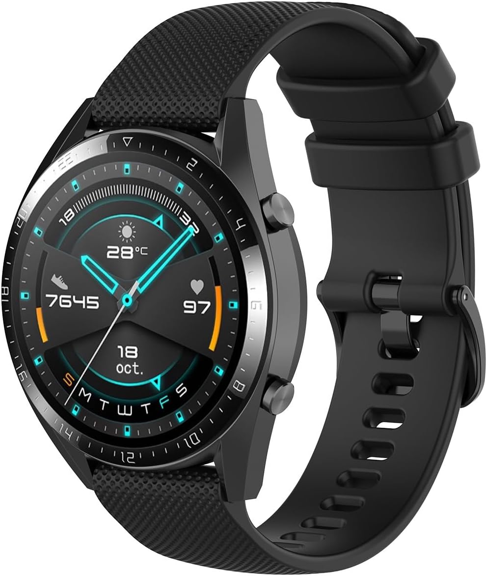 suitable for Samsung Galaxy Watch 3 strap 45mmGalaxy Watch 46mmear S3 Frontier, 22mm quick release silicone strap, suitable for both women and men