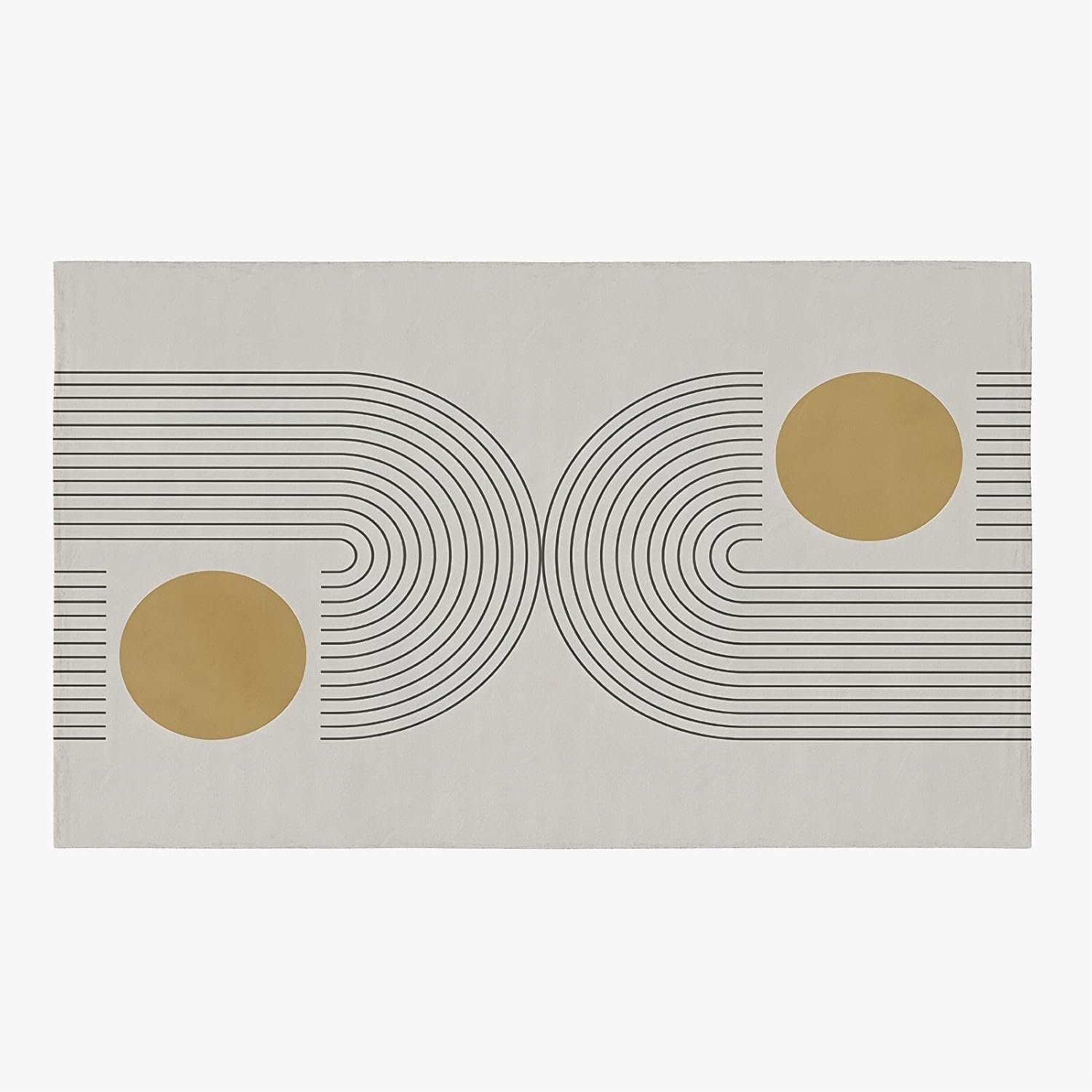 Alfombra moderna de mediados de siglo, con líneas geométricas abstractas contemporáneas, alfombra de interior envejecida, suave y esponjosa,