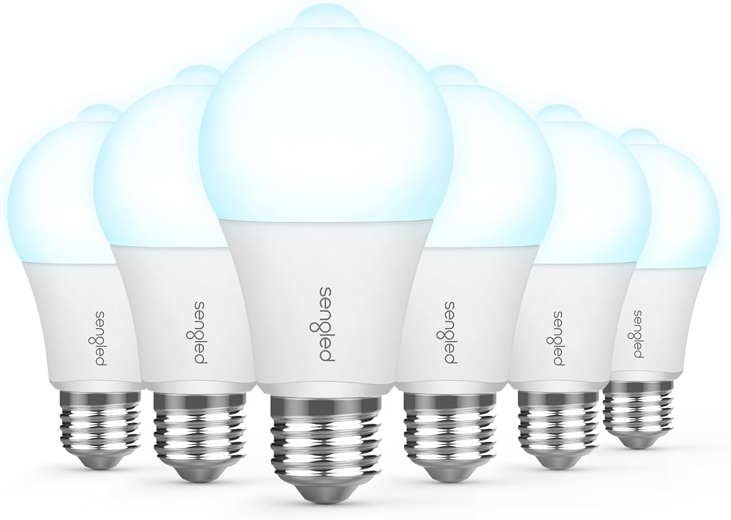 Sengled Bombillas con sensor de movimiento, A19, 5000 K, luz diurna activada por movimiento, bombilla de seguridad del atardecer al amanecer, 11 W