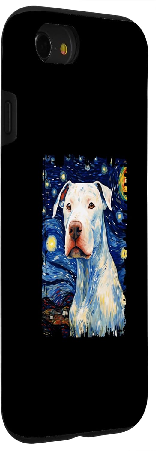 iPhone SE (2020)  7  8 Dogo Argentino Dog Starry Night Painting Dog Mom Dad Case
