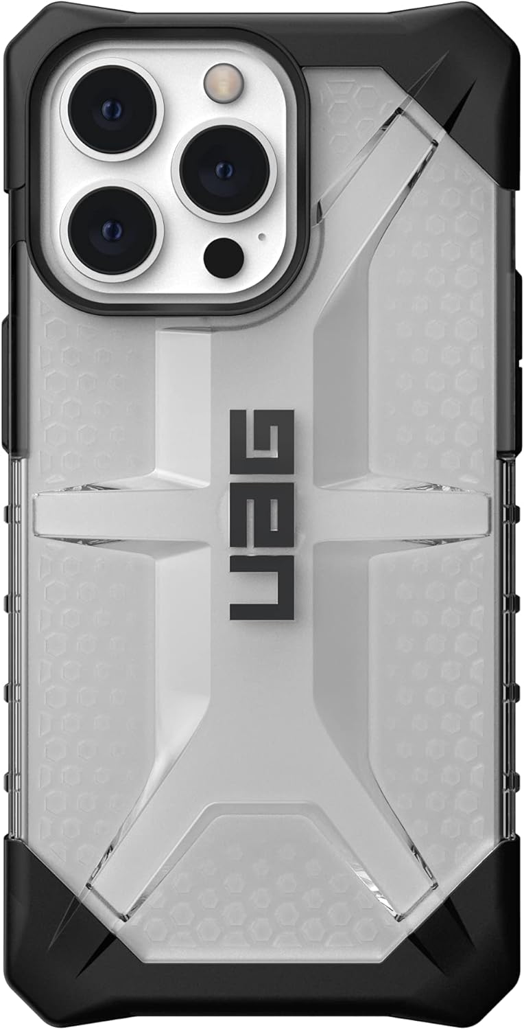 URBAN ARMOR GEAR UAG – Funda diseñada para iPhone 13 Pro, transparente, resistente, ligera, delgada, a prueba de golpes, transparente, cubierta
