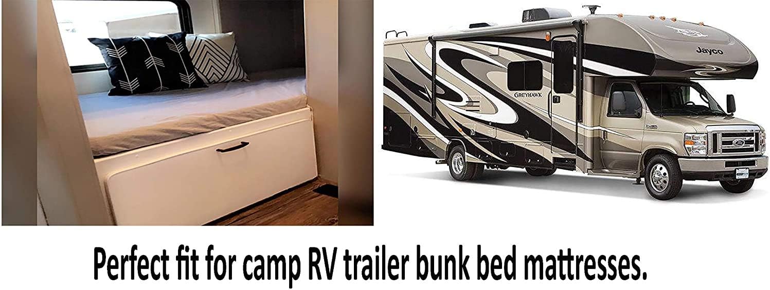 Giza – Sábanas de autocaravana, 4 piezas de 10 a 15 pulgadas de profundidad, sábanas para caravanas de viaje (RV King 72 x 75 pulgadas, azul oscuro)