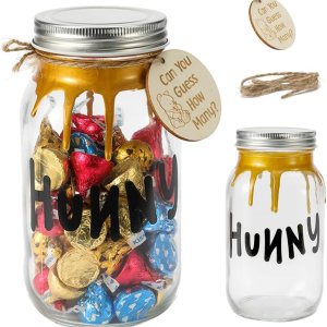 Winnie Guests – Tarro de juego de adivina cuántos panales para baby shower, decoración de fiesta de recién nacidos, suministros de fiesta Winnie Guests – Tarro de juego de adivina cuántos panales para baby shower, decoración de fiesta de recién nacidos, suministros de fiesta