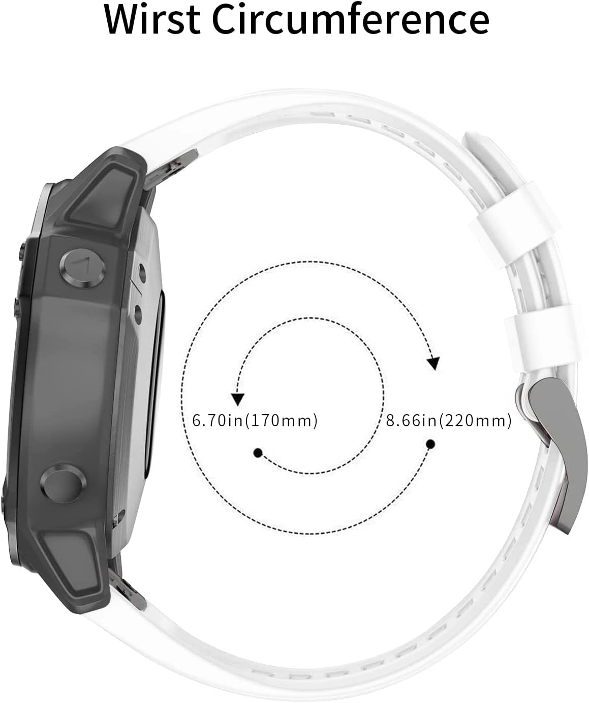 hellosy Compatible con Garmin Fenix 5 BandFenix 6 Band, 0.866in Quickfit Correa de reloj de repuesto para Garmin 935945InstanctFenix 7Approach