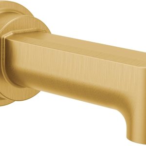 Moen 4326BG Greenfield – Boquilla de bañera sin desviación de conexión deslizante de 12 pulgada, oro cepillado Moen 4326BG Greenfield – Boquilla de bañera sin desviación de conexión deslizante de 12 pulgada, oro cepillado