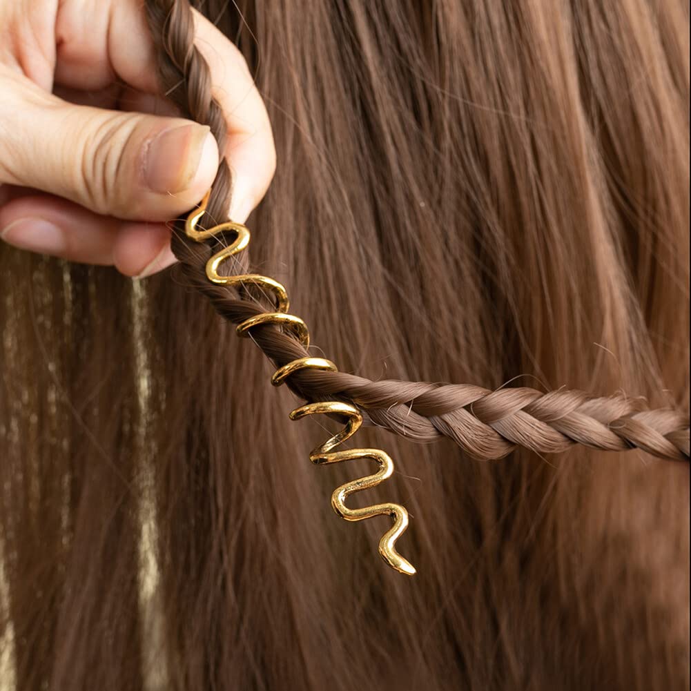 Cuentas de rastas, 1 juego de cuentas de rastas, anillos trenzados para el cabello, clips de temor, puños para trenzas, joyería para el cabello para