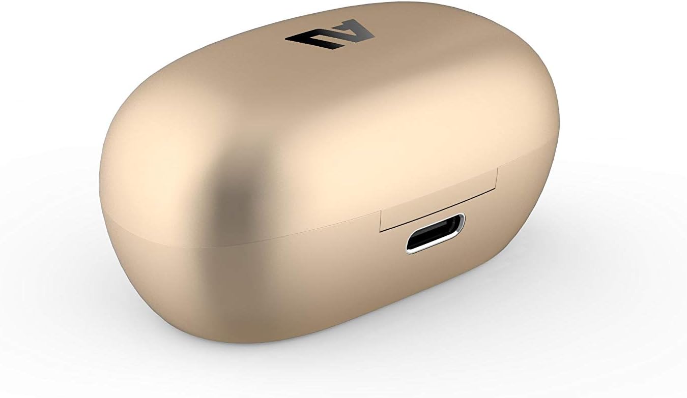 ausounds AU-Stream – Auriculares híbridos Bluetooth con cancelación activa de ruido híbridos con controles táctiles, funda de carga inalámbrica y