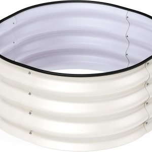 Jardinera elevada al aire libre para verduras de metal galvanizado, jardinera para frutas de patio trasero, flores de hierbas, con guantes de Jardinera elevada al aire libre para verduras de metal galvanizado, jardinera para frutas de patio trasero, flores de hierbas, con guantes de