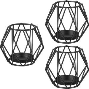 3 piezas de candelabros de hierro forjado decoración centros de mesa para decoración de vidrio de boda accesorios de boda sostenedor geométrico 3 piezas de candelabros de hierro forjado decoración centros de mesa para decoración de vidrio de boda accesorios de boda sostenedor geométrico