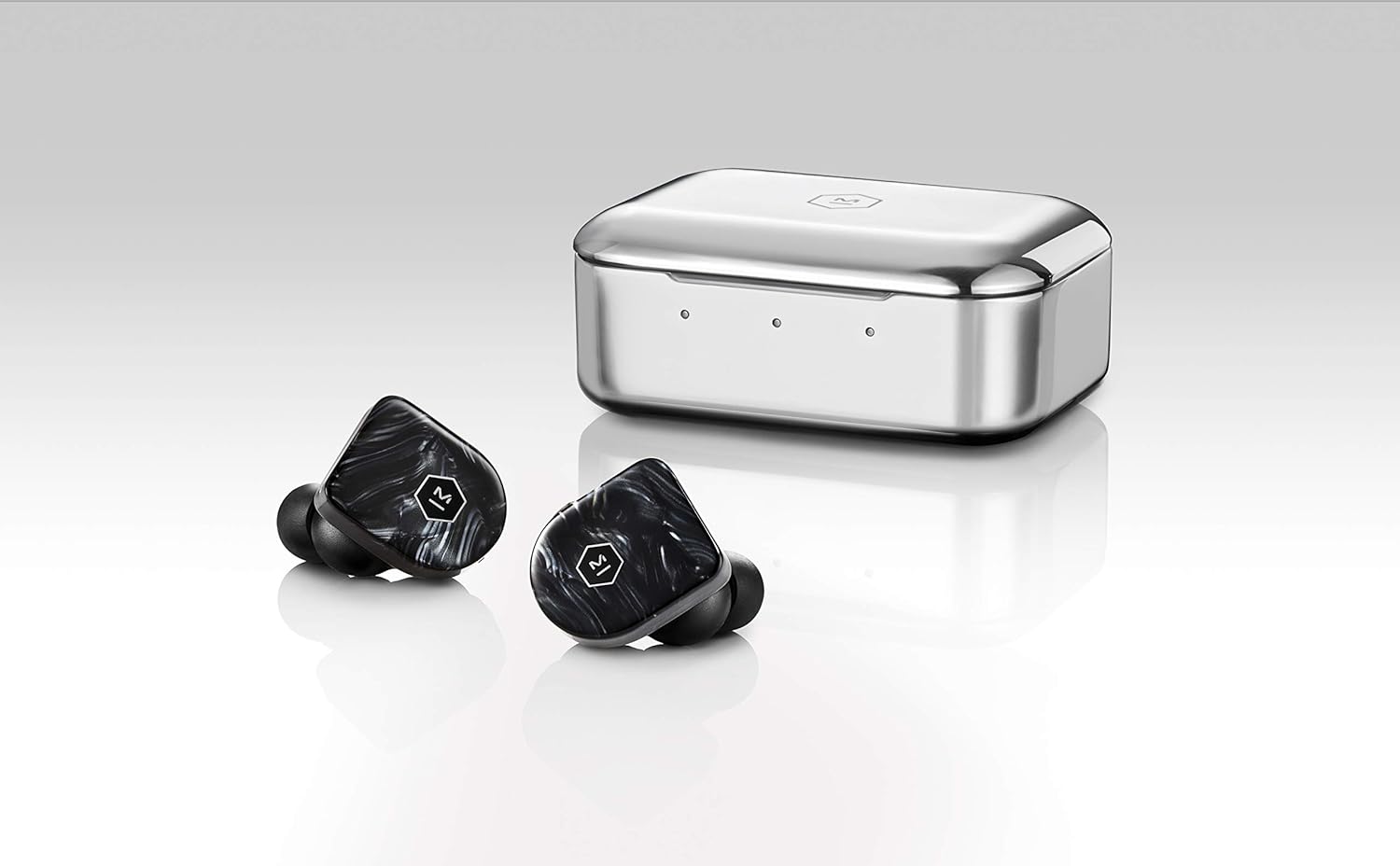 Master & Dynamic MW07 Plus – Auriculares inalámbricos verdaderos, cancelación de ruido con micrófono Bluetooth, auriculares intrauditivos ligeros,