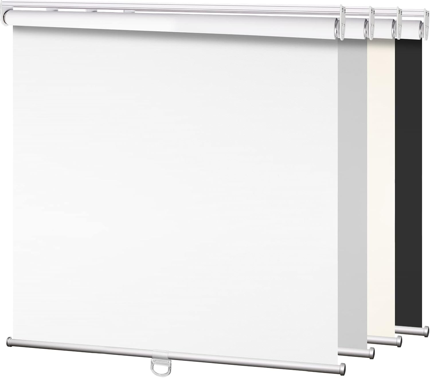 Persianas 100% opacas para ventanas, sin cordón, con aislamiento térmico, tela de protección UV. Persianas enrollables opacas totales para oficina y