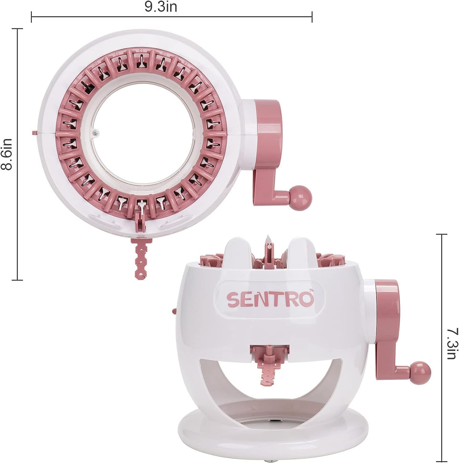 YIMORIA Sentro – Máquina de tejer rotativa para adultos y niños, inteligente de 22 agujas, adecuada para principiantes, calcetines eficientes de