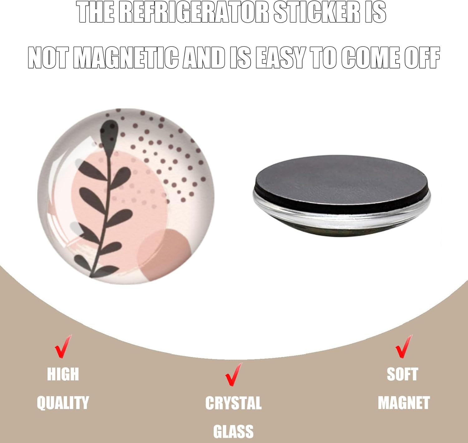 Calcomanías de vidrio fuertes para refrigerador, 12 imanes para refrigerador, divertida forma de imán de nevera, lindo imán pequeño para decoración