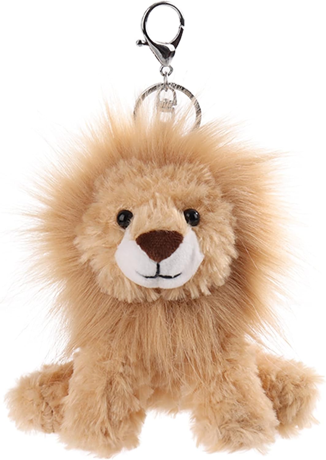 Apricot Lamb Cute Toys – Llavero suave de peluche de león amarillo para bolsa de niños, bolso, mochila y bolso (6 pulgadas), Amarillo