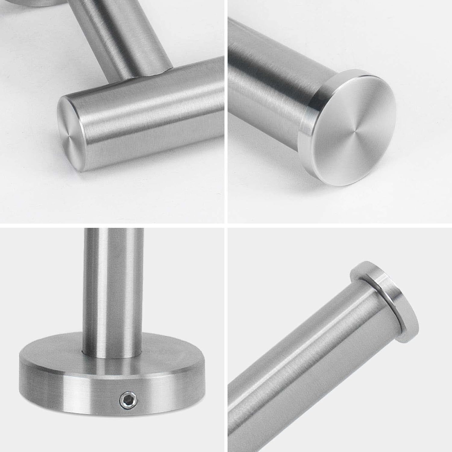 NearMoon Portarrollos de papel higiénico para baño, acero inoxidable SUS304 de alta calidad, para montaje en pared, para baño, cocina (paquete de