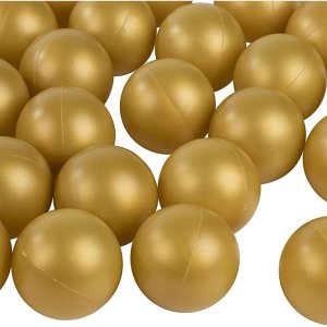 Juvale Paquete de 50 pelotas de ping pong doradas, pelota de tenis de mesa dorada de plástico, accesorios para juegos de bebida, ideal para cerveza Juvale Paquete de 50 pelotas de ping pong doradas, pelota de tenis de mesa dorada de plástico, accesorios para juegos de bebida, ideal para cerveza