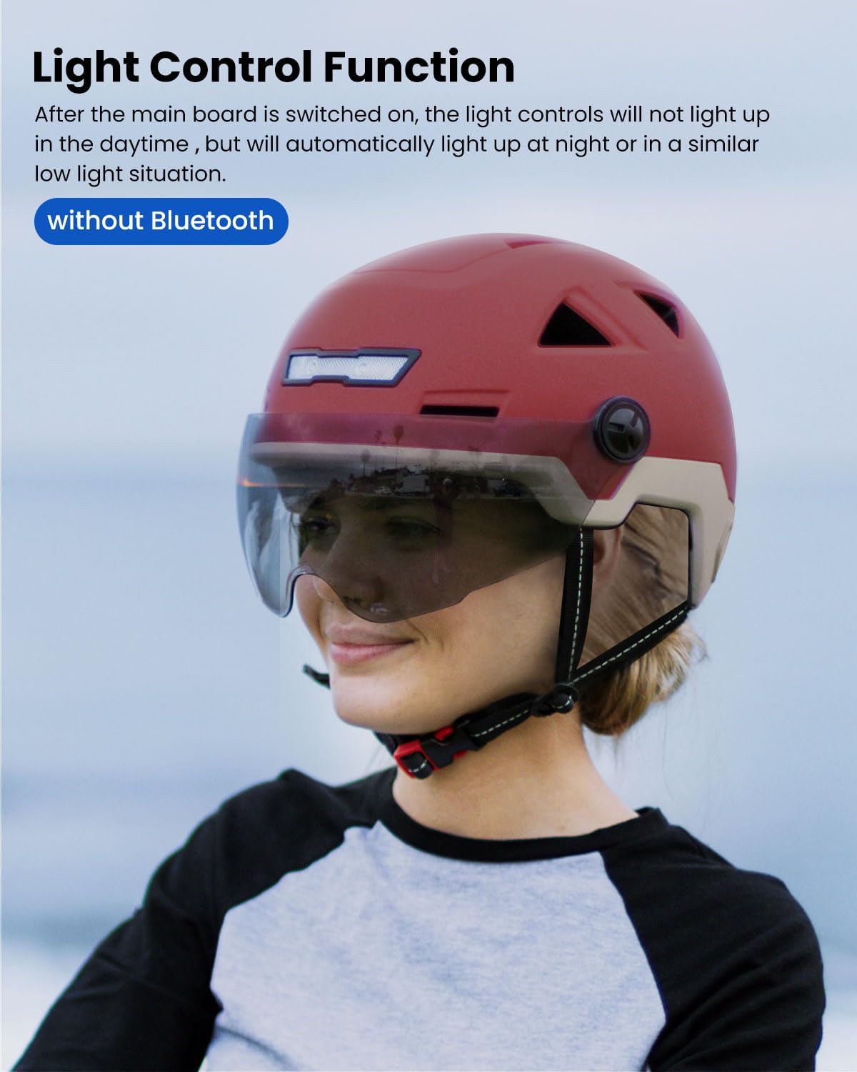 ILM Casco de bicicleta inteligente Bluetooth Control de luz LED de advertencia de freno NTA8776 CE CPSC triple certificación adulto bicicleta casco