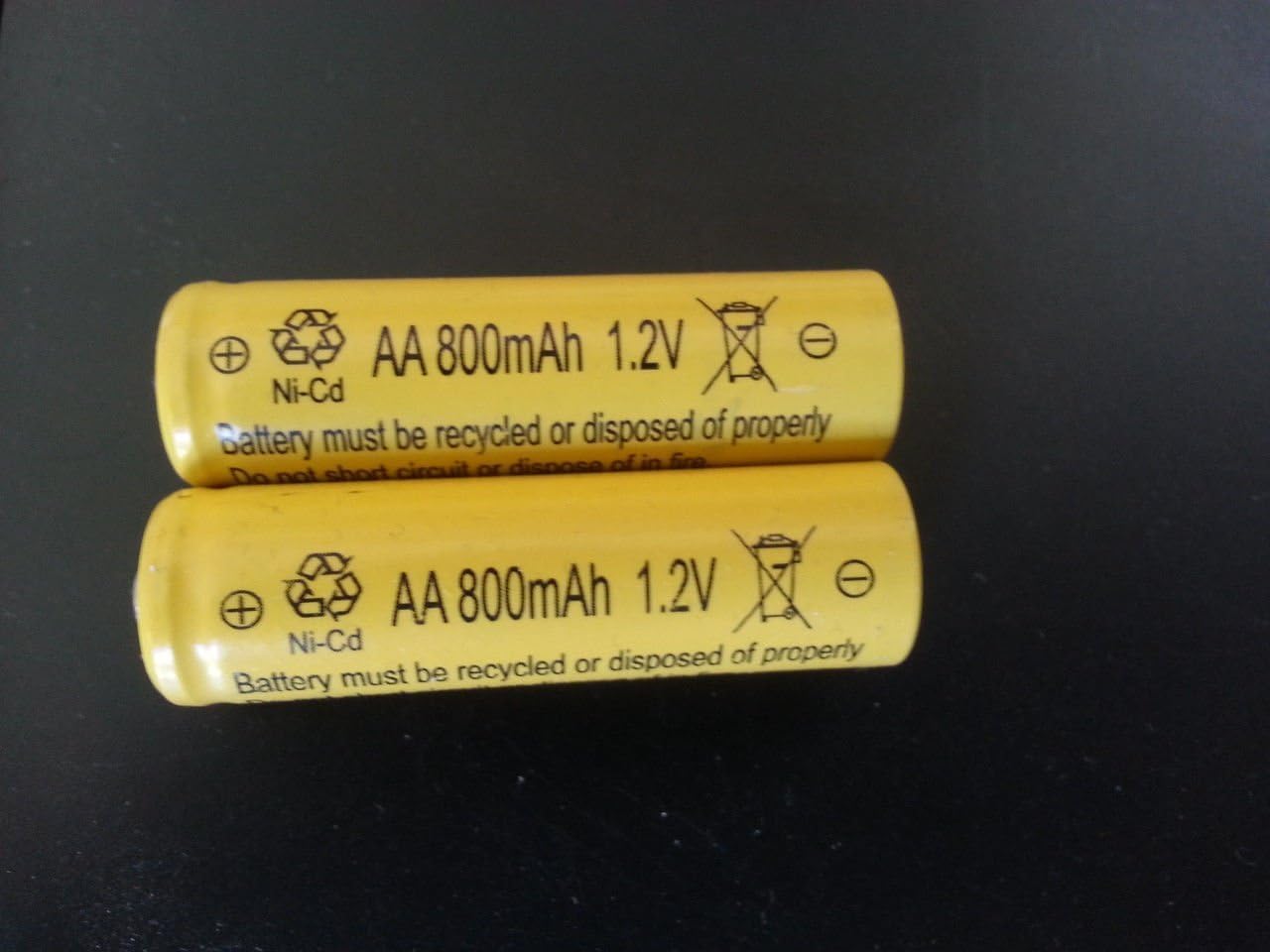 10 piezas conjunto AA NiCd Ni-Cd 800mAh 1.2V batería recargable para luces solares