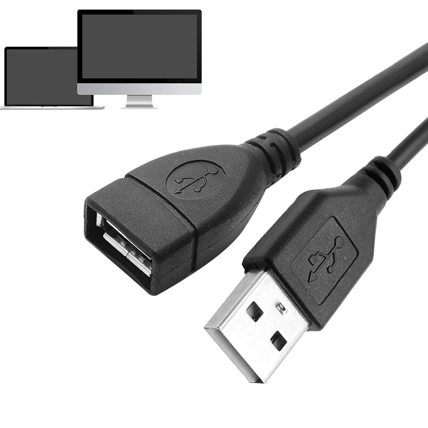 Kumprohu Cable de extensión USB – Cable de extensión USB 2.0 macho a hembra – Extensor USB de múltiples longitudes para cámara web, auriculares VR,