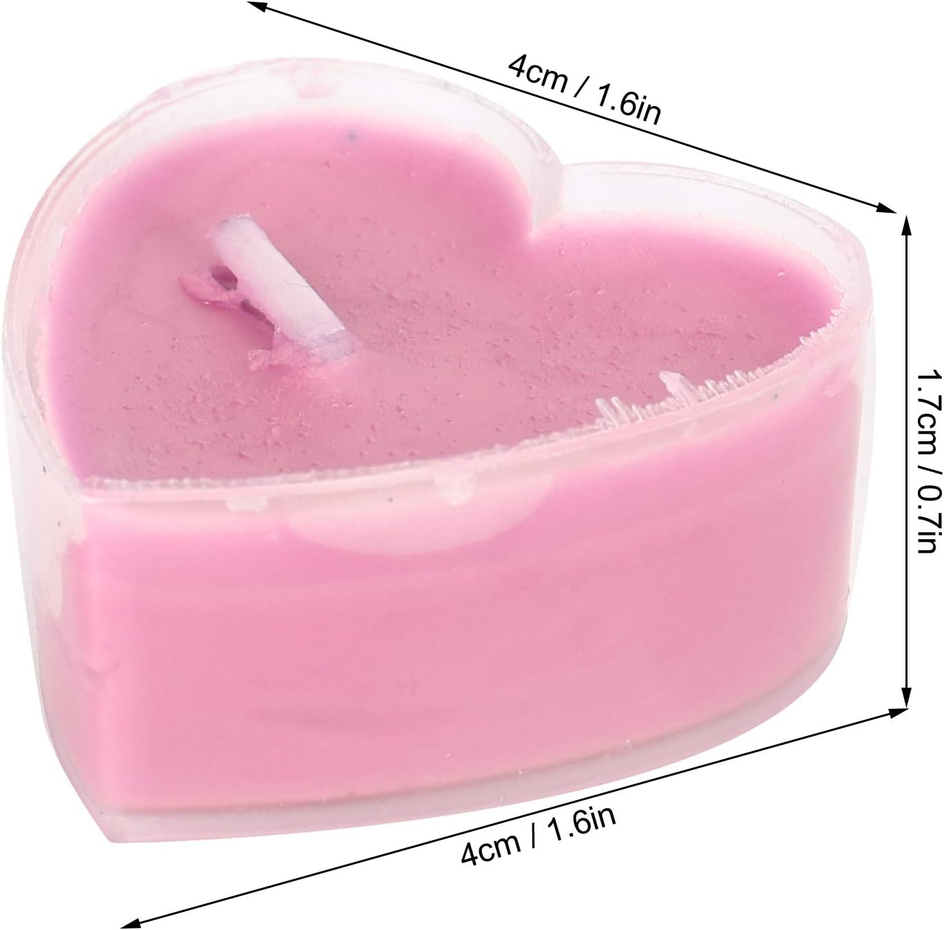 Velas en forma de corazón, adornos de velas de corazón, decoración de cumpleaños, velas creativas, cena romántica, mini faroles de cielo con