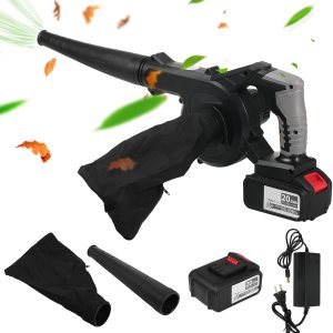 VISLONE Sopladores de hojas ligeros con batería de 21 V para patio, acera, soplador de hojas pequeñas, soplador 2 en 1 y aspiradora con interruptor VISLONE Sopladores de hojas ligeros con batería de 21 V para patio, acera, soplador de hojas pequeñas, soplador 2 en 1 y aspiradora con interruptor