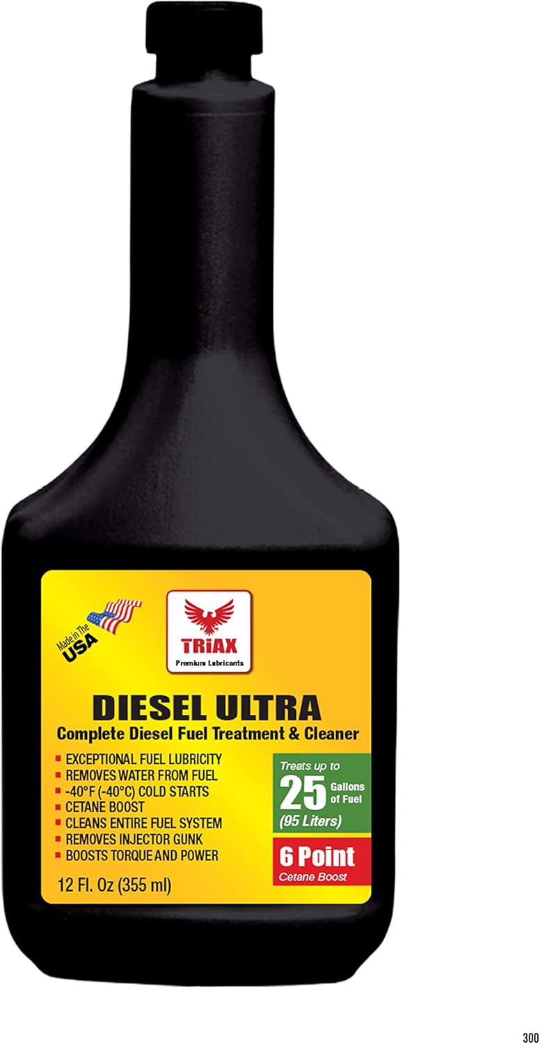 Triax Tratamiento y limpiador Diesel Ultra Fuel para aumentar la lubricidad de combustible, refuerzo MPG, limpieza completa de diésel, tratamiento