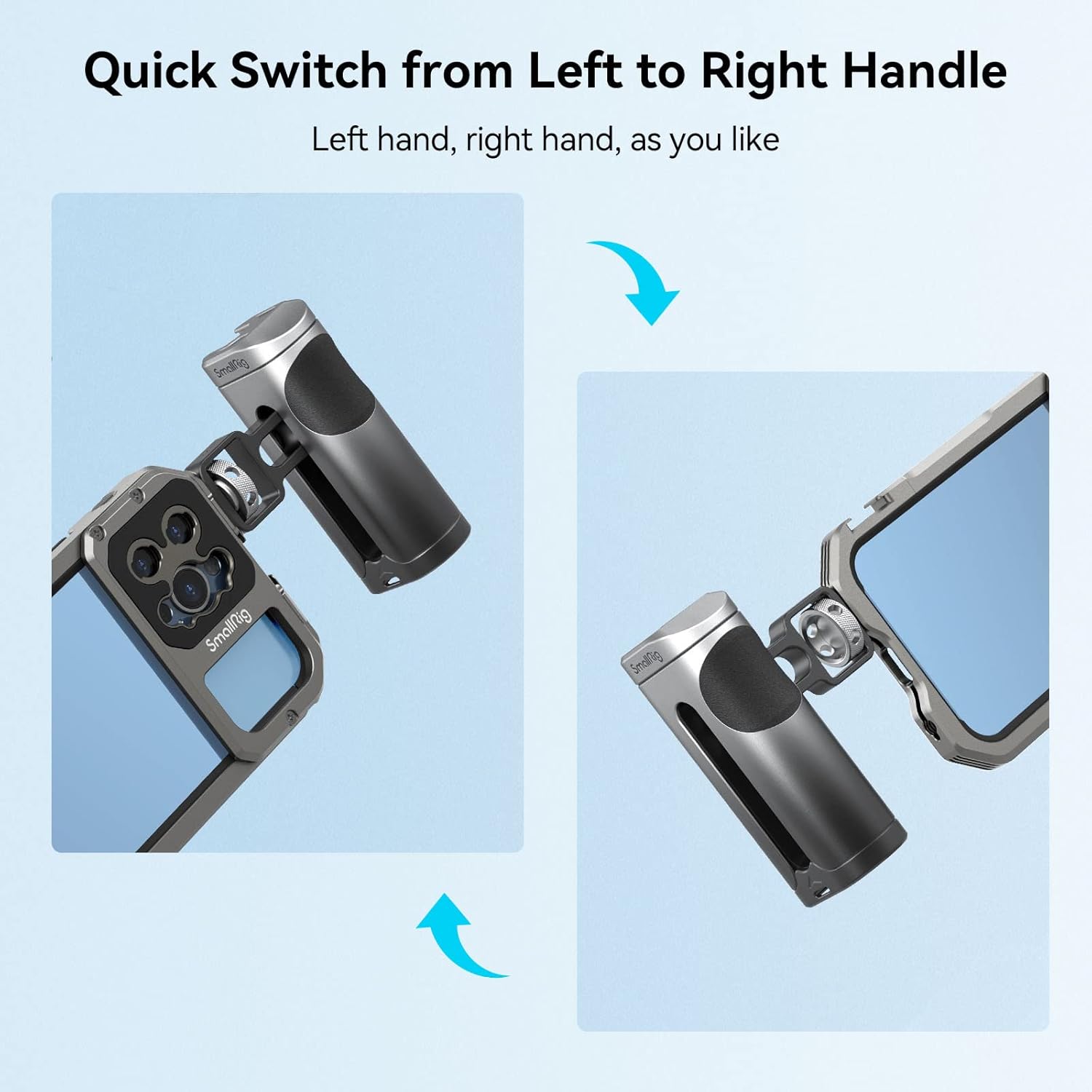 Bundle SmallRig Universal Smartphone Video Rig para iPhone para Samsung 2791B+Mango Lateral 3838+3894+Mini Trípode para Cámara BUT2664
