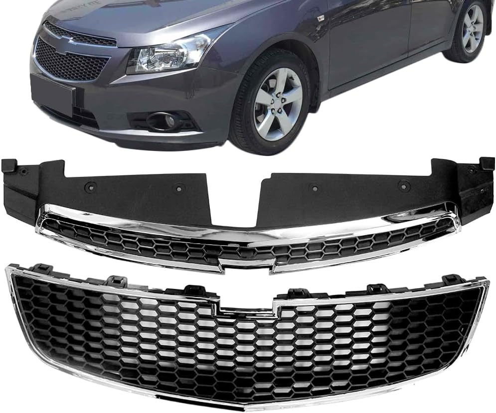 Parachoques delantero superior e inferior parrilla par parrilla apto para Chevy Cruze 2011 2012 2013 2014