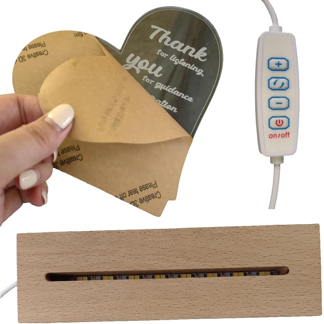 Regalos de agradecimiento para mujeres y hombres, acrílico regulable, luz nocturna LED, compañero de trabajo, jubilación, regalo inspirador para