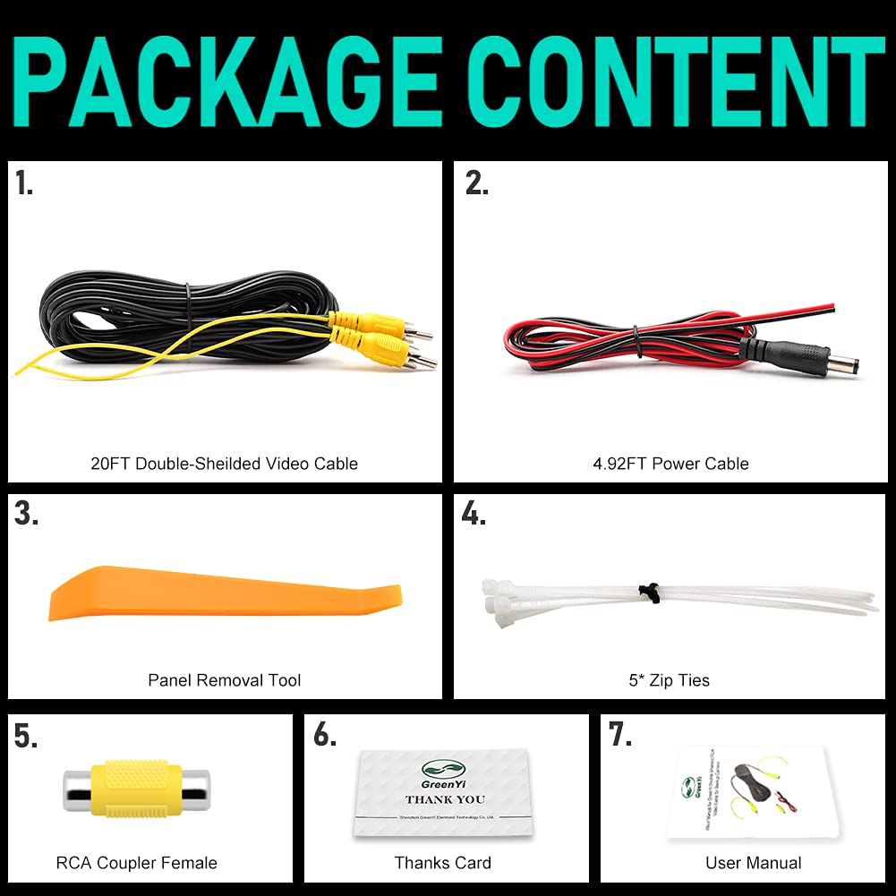 Cable largo de extensión RCA de doble blindaje de video y audio para caravana, camioneta, remolque, camión, vigilancia CCTV, cámaras de visión