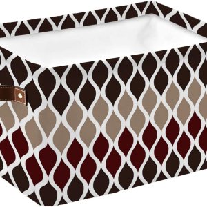 Cesta de almacenamiento para organizar estantes, cajas de almacenamiento plegables con asa, beige moderno, geométrico, arte abstracto, estética, Cesta de almacenamiento para organizar estantes, cajas de almacenamiento plegables con asa, beige moderno, geométrico, arte abstracto, estética,