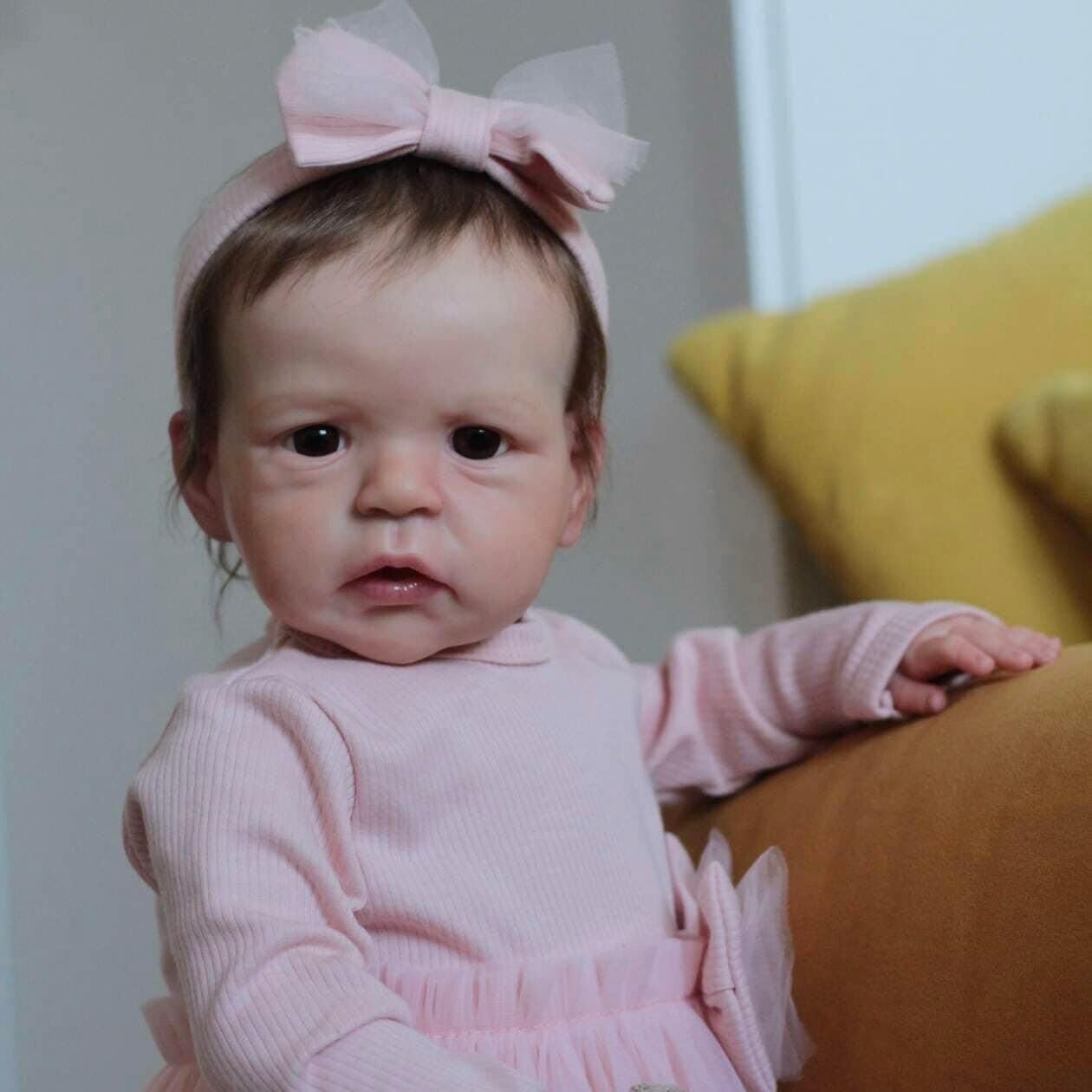 cosheng Reborn Toddler Girl – Muñecas de bebé realistas de 24 pulgadas, muñeca Reborn de silicona suave con venas realistas para niños a partir de 3