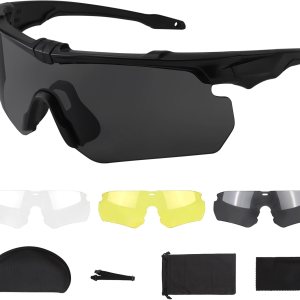 Outdoramic Anteojos de seguridad antivaho  Gafas tácticas, protección ocular de disparo, gafas de Airsoft para hombres Outdoramic Anteojos de seguridad antivaho  Gafas tácticas, protección ocular de disparo, gafas de Airsoft para hombres